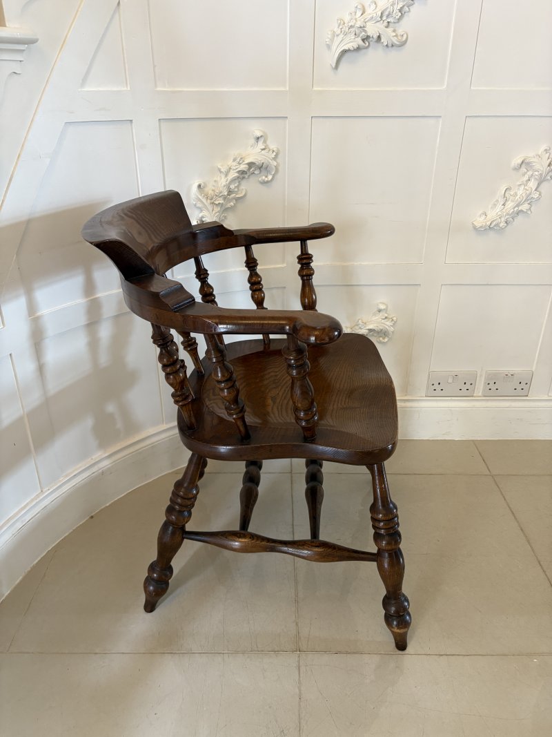 Fantastic Quality Large Pair Of Antique Victorian Smokers Bow Armchairs - Image 4